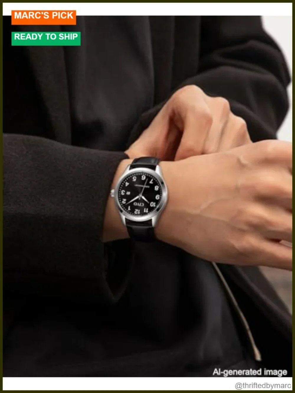 Japanese Quartz Stainless Steel Watch - Easy Read Luminous Date Water Resistant